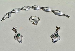 Conjunto Joyas Plata Vintage