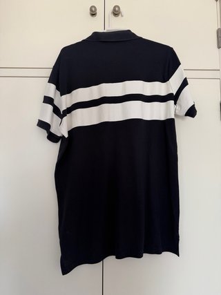 Polo H&M Rayas Azul Marino Talla M