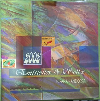 Libro Oficial de Correos Sellos España año 2002