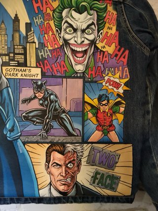Chaqueta vaquera personalizada Batman