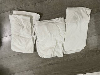 3 Sábanas Bajeras Blancas IKEA 80x130cm