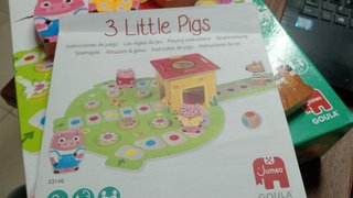 Jogo Madeira Goula 3 Little Pigs