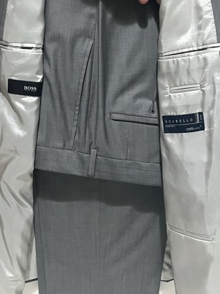 Abito Uomo Hugo Boss Grigio Tg. 52