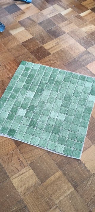 Azulejos verdes para baño o encimera