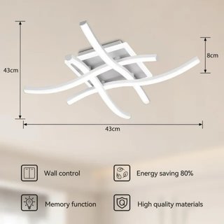 Lámpara de techo LED moderna 29W