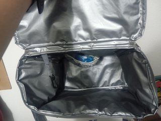 Bolso grande para silla de paseo gris