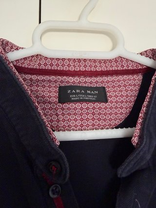 Polo Zara Cuello Mao Negro