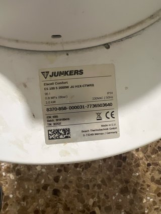 Calentador de agua de luz de 100 litros