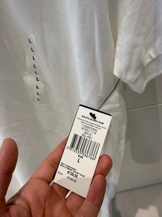 Polo Ralph Lauren Blanco Talla L Nuevo