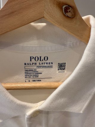 Polo Ralph Lauren Blanco Talla L Nuevo