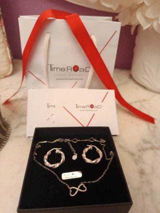 Conjunto Joyas Plata Ley 925 Corazón Infinito