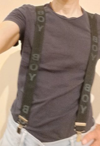 Coppia bretelle vintage anni 80 bandiera USA e Boy