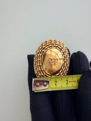 Pendientes clip Gianfranco Ferré dorados vintage