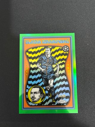 Carta Zlatan Ibrahimovic Topps Chrome 44/99