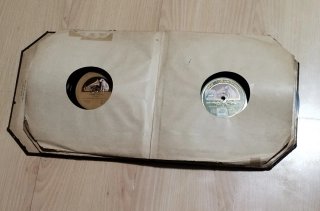 Album di 8 vecchi dischi in vinile, 78 RPM