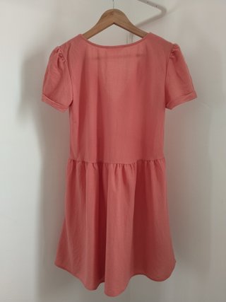 Vestido corto rosa empolvado Mango MNG Talla XS
