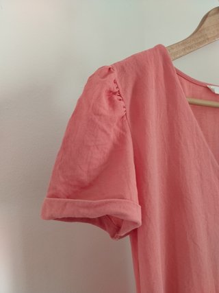Vestido corto rosa empolvado Mango MNG Talla XS
