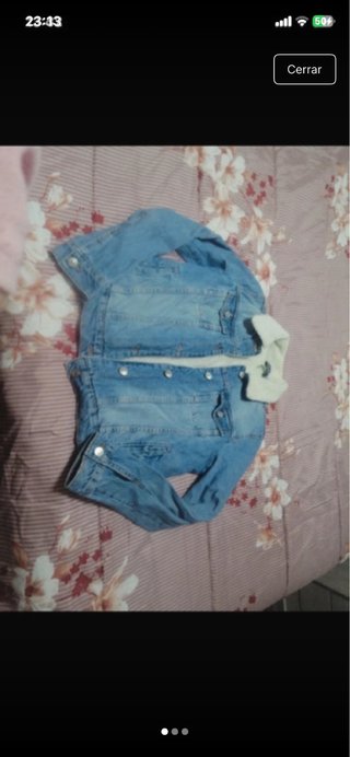 Chaqueta vaquera forrada borrego