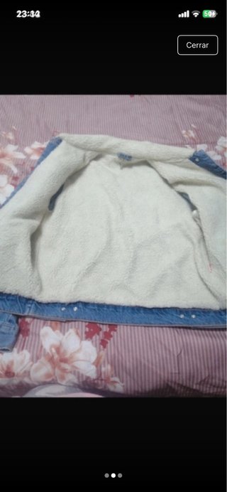Chaqueta vaquera forrada borrego