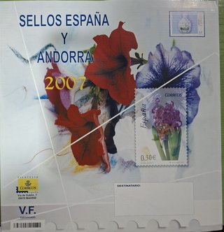 Libro oficial Correos Sellos España año 2007