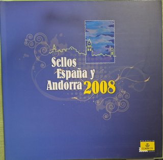 Libro oficial Correos Sellos España año 2008