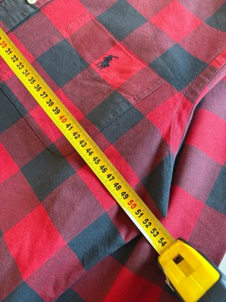 Camisa Ralph Lauren cuadros rojo y negro