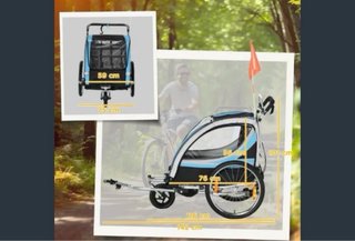 Carrito Plegable Bicicleta Azul