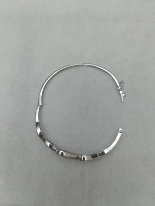 Pulsera rígida plata circonitas