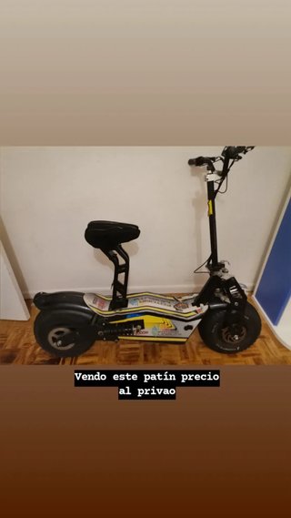 Patinete eléctrico con asiento