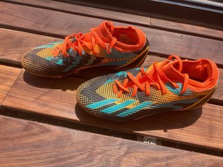 Zapatillas Fútbol Adidas Niñ@ Naranja/Turquesa