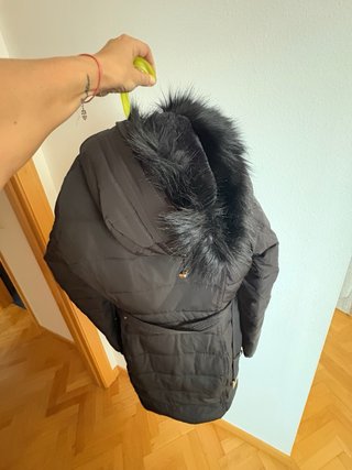 Abrigo Zara Basic Negro Talla M
