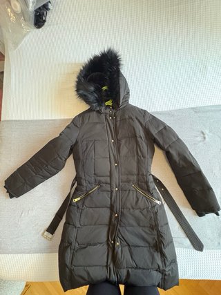 Abrigo Zara Basic Negro Talla M