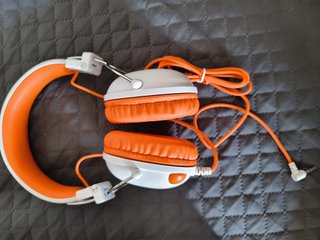 Auriculares Infantiles HK05 Naranja/Blanco
