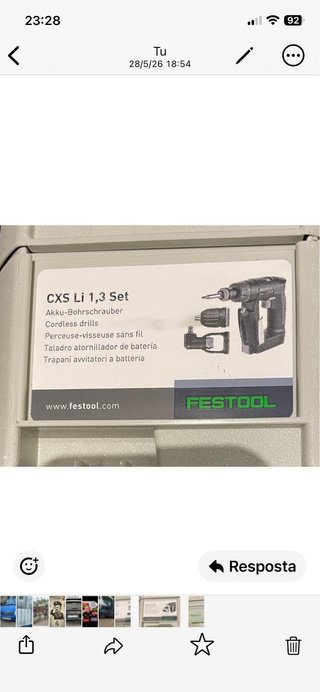 Taladro Atornillador Festool CXS