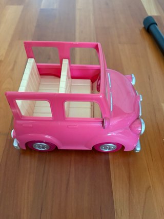 Coche caravana de juguete con accesorios