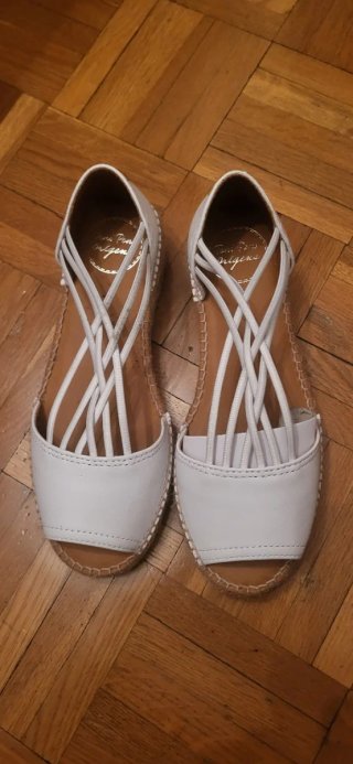 Sandalias Esparto Sirena Blancas