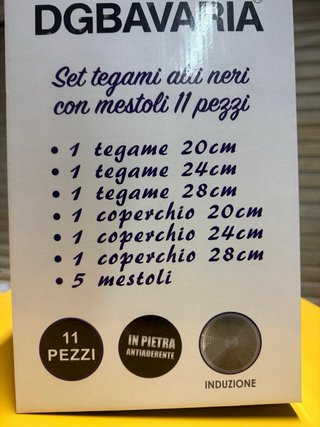 Set Tegami Alti DGBAVARIA Neri con Mestoli