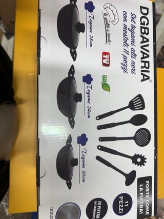 Set Tegami Alti DGBAVARIA Neri con Mestoli
