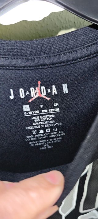 Camiseta Jordan Nike Negra 8-10