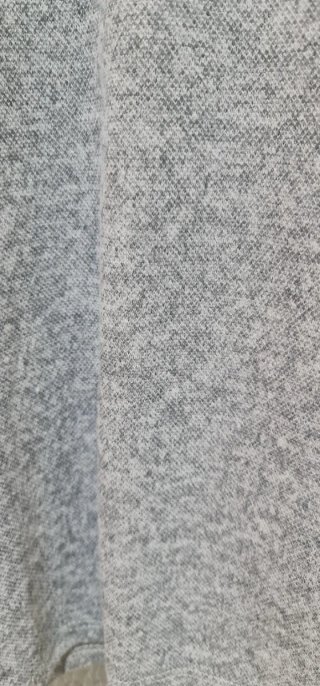 Vestido gris con puños rosas talla única