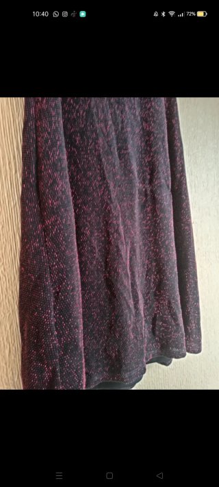 Vestido de fiesta lentejuelas negro y rojo