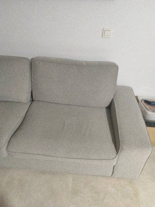 Sofá Ikea KIVIK Gris Tela
