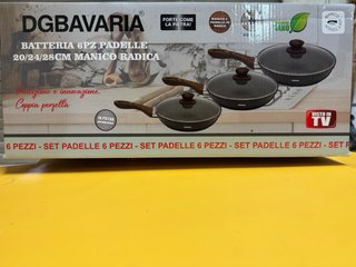 Batteria Padelle DGBAVARIA 6pz 20/24/28cm