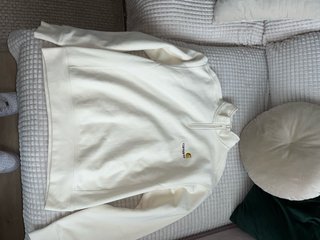 Sudadera Carhartt Beige Media Cremallera