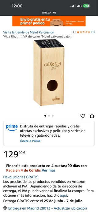 Cajón Flamenco Jose J. Cortijo