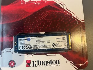 Disco SSD Kingston NV3 500GB PCIe 4.0 NVMe M.2