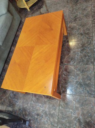 Mesa de centro elevable madera