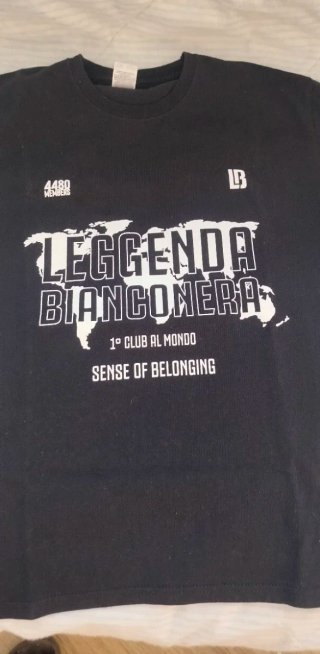 T-shirt nera bambino Leggenda Bianconera