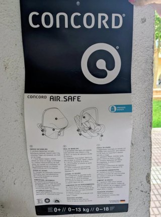 Portabebés Concord Air.Safe Grupo 0+