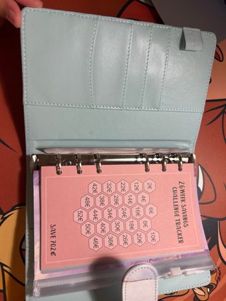 Agenda de Ahorro con Diseño Marmoleado